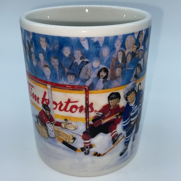 Vintage Tim Horton’s “Winning Goal” Ice Hockey Team Coffee Mug - Picture 2 of 6